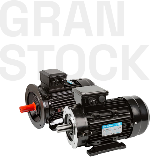 Gran stock de motores eléctricos de Cemer